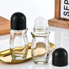 OTXKXBLP 2PCS Glass Empty Roller Bottles with Plastic Roller Ball,