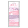 Stupell Industries A True Princess Motivational List Pink Purple Phrases,