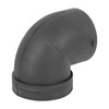 X AUTOHAUX 75mm Car Heater Warm Air Ducting Pipe Elbow