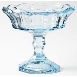 Fostoria Glass 5" Compote Candy Dish - Light Blue Virginia (Discontinued 1986)