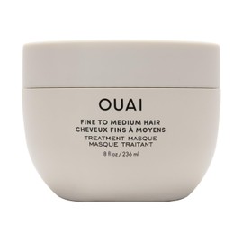 OUAI Fine to Medium Hair Treatment Masque - Hydrating Hair Mask to Help Repair Strands & Increase Shine - With Shea Butter, Keratin and Panthenol - Paraben, Phthalate & Sulfate Free (8 Fl Oz)