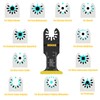 WUUOOD Titanium Oscillating Saw Blades,10PCS Universal Multitool Blades