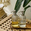 JASAI 2PACK 18 Oz Glass Soap Dispenser with Rust Proof