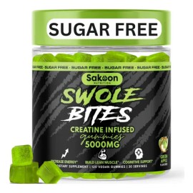 Gomitas Creatina Monohidratada Sakoon Nutrition Manzana Verde x120                                                                                    