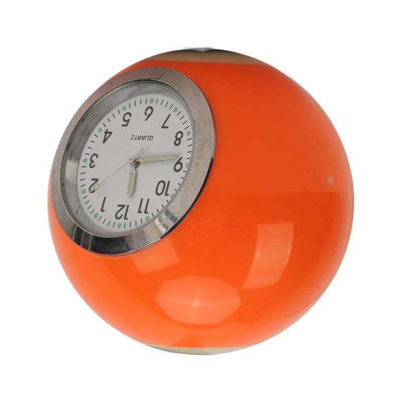 Ball Shape Table Clock Billiards Ball Clock Resin Accurate Decorative