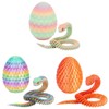 3D Printed Snake in Mini Egg, 11.8''Articulated Snake Fidget Toys,