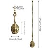 2Pcs Ceiling Fan Pull Chain Set, 12Inch Metal Turtle Fan