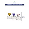 Badash Rainbow Crystal Perfume Bottles - 3-Piece Set Refillable Glass