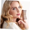 minkissy Wooden Scalp Comb Massage Hair Comb Wide Teeth Face