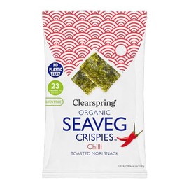 Clearspring Organic Seaveg Crispies - Chilli (Crispy Seaweed Thins) Single Pack