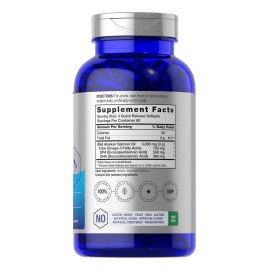 Horbaach Aceite Salmon Omega 3 Sistema Inmunologico 180 Cap Sabor Sin Sabor