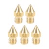 sourcing map 0.6mm 3D Printer Nozzle Head M6 Thread Replacement,