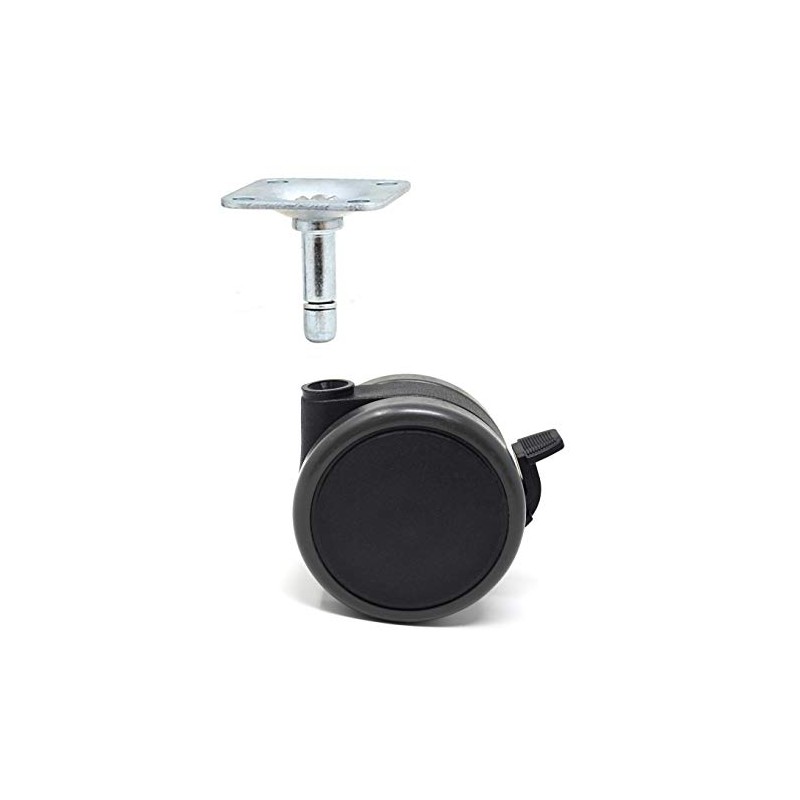 Design61 Set of 4 Universal Furniture Castors with Brake Swivel