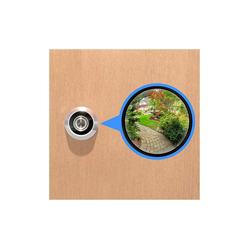"Nuk3y 220 Degree Wide Angle Heavy Duty Door Viewer (2