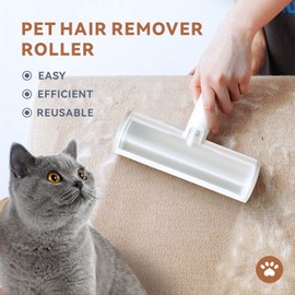 Baytion Tierhaarentferner Roller, Wiederverwendbare Haarentfernungsbürste für Hunde und Katzen, Selbstreinigender Entferner zum Reinigen von Teppich und Sofa