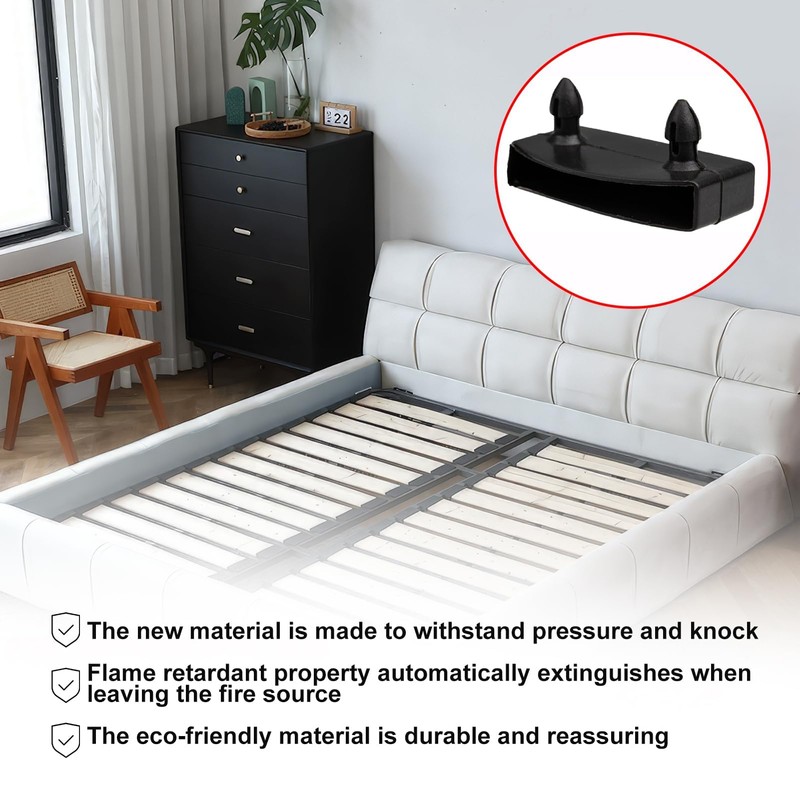 Pack of 20 Bed Slatted Frame Caps, 55 mm Brackets