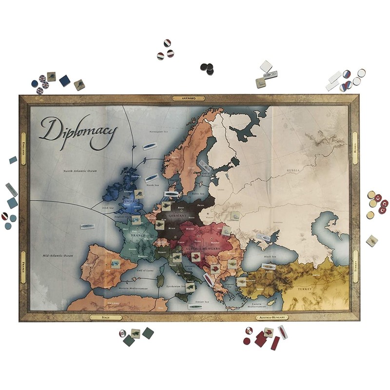 Hasbro Gaming Avalon Hill Diplomacy Cooperative Board Game, European Political
