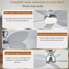 GJeg Tropical Ceiling Fans with Light, 38-inch Flush Mount Palm