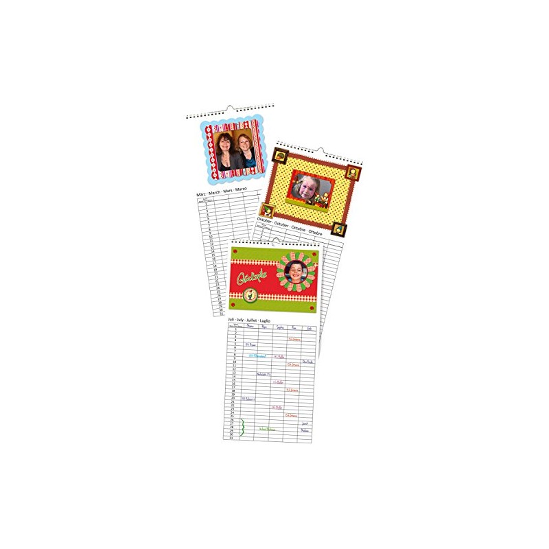Permanent Family Planner 23 x 49 cm White