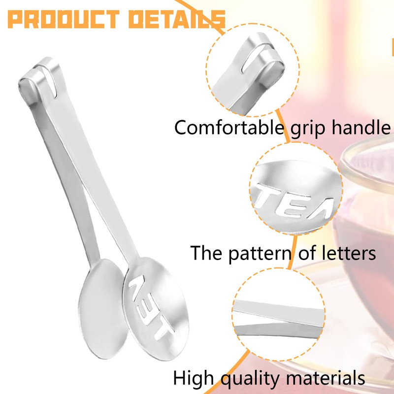 4Pcs Tea Bag Squeezer Stainless Steel Tea Bag Squeezer Teabag