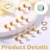 Xinixinly 8 Pairs Flat Back Earrings for Sensitive Ears Hypoallergenic