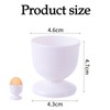 4 Pcs Plastic Egg Cups Set for Soft Boiled Eggs,
