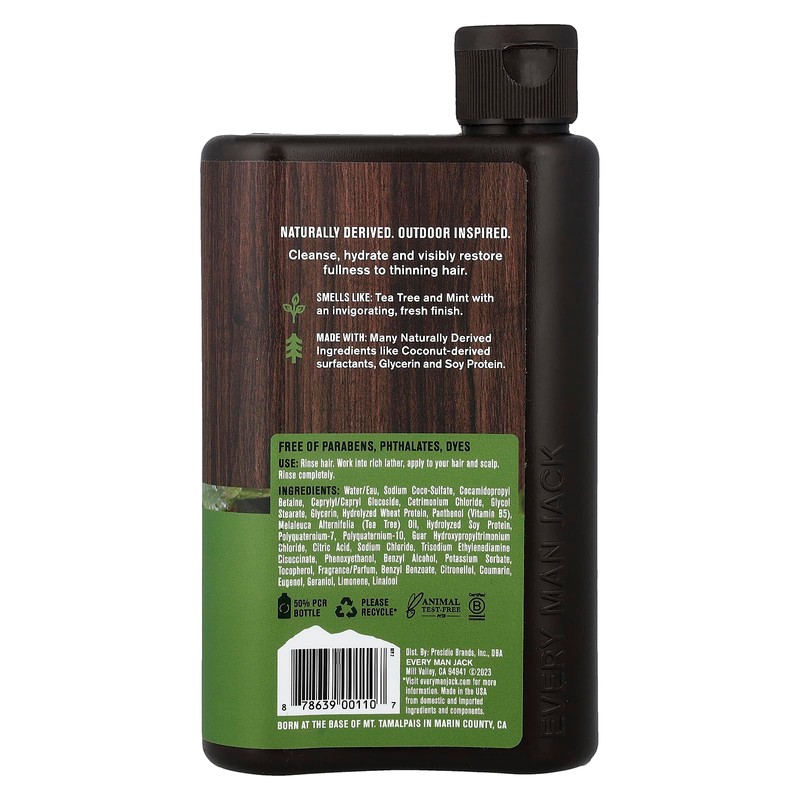 Every Man Jack 2 In 1 Shampoo Conditioner Tea Tree,