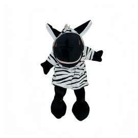 Proumhang Hand Puppets With Full Body for Kids,Animal Hand Puppets Farm Theme Puppets Toys Set,Plush Pretend Toys Zoo Friends Puppet Theatre with Movable Open Mouth,35cm,Zebra
