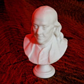 Benjamin Franklin - Mini Bust - 4 Inches