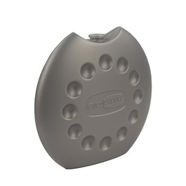 GIO'STYLE Space Ice, Mattonella Ghiaccio Ideale per Frigo e Contenitori - Made in Italy, Argento, 400 ml