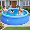 Inflatable Top Ring Swimming Pool, Blue (10ft x 30in)