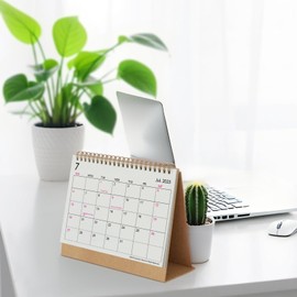 Calendarin 2025-2026 Desk Calendar, May 2025 - Dec 2026, 20-Month Standing Calendar with Canadian Holidays & To-Do List, Thick Premium Paper, 21x19 cm, Minimalist Modern Design for Home & Office