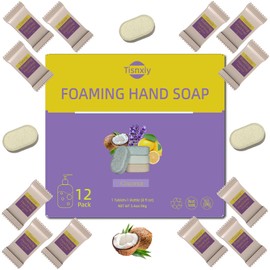 Tisnxiy Foaming Hand Soap Tablet Refills - 12 Count- 96 fl oz total (12x 8 fl oz) - Eco-Friendly Foaming Hand Soap Refill - Gentle on Hands, Kind to Earth - Coconut