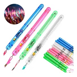 24 Piezas Varita Luz Led Baston Luminoso Collar 21cm