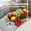 Kitchen Sink Drain Assembly, Stainless Steel Basket Strainer with Knob,