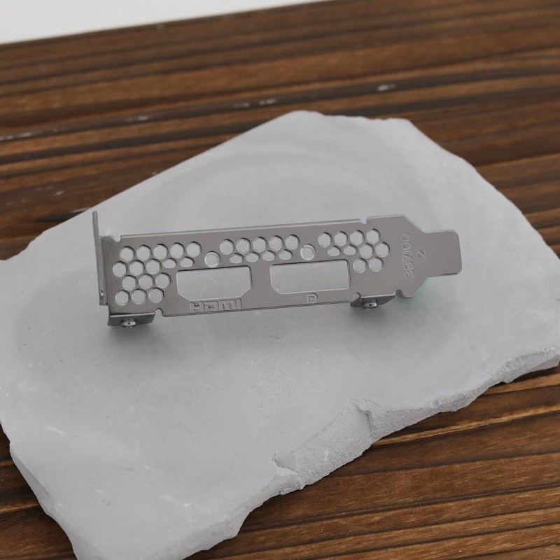 YINETTECH DP+HDM Low Profile Graphics Card Bracket Compatible with Sapphire