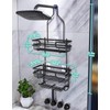 HapiRm Bathroom Hanging Shower Caddy - Rustproof & Waterproof Shower
