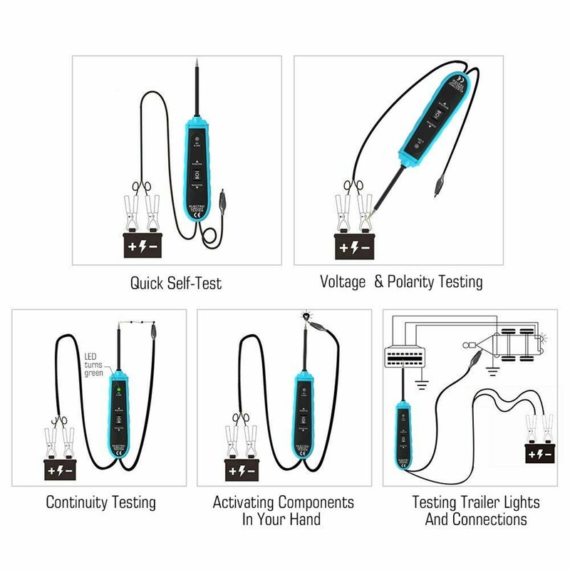 EM285 Car Electric Circuit Tester 6‑24V DC Overload Protection with