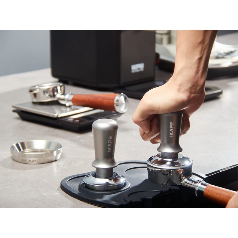 IKAPE 49mm Espresso Tamper, Premium Barista Coffee Tamper with Calibrated