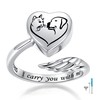 Sterling Silver Urn Rings for Ashes for Women: Angel Wing