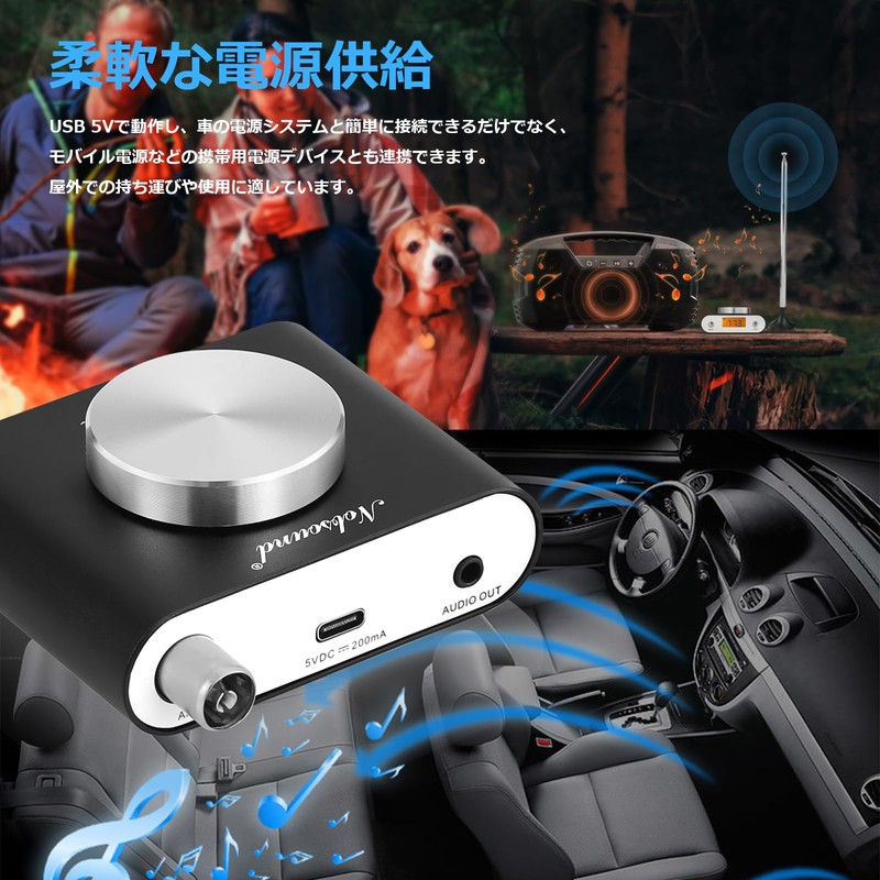 Nobsound Mini FM Radio Transistor Global Universal Manual/Auto Search (with