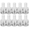 Karlash Premium Empty Polish Bottle Clear + Brush + Mixing