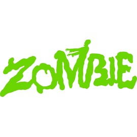 ProSticker 1272 (One) 2.5" x 7" Zombie Series Bloody Walking Dead Decal Sticker