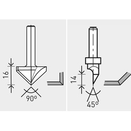 Festool HW Plasterboard Milling Cutter HW S8 D32/90°