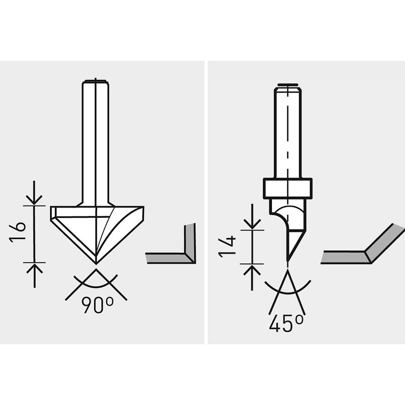 Festool HW Plasterboard Milling Cutter HW S8 D32/90°