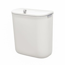 BLACK+DECKER BXBN61279GB Hanging Cupboard Bin, 7.6L Capacity, Double Sided Lid, Mountable on Walls & Cabinet Doors, Light Plastic Body, 26 x 15 x 28cm