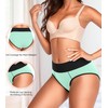 Eiggam Womens Underwear High Waist Cotton Underwear No Muffin Soft