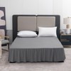 TSUTOMI Bed Skirt King Size Ruffled Bed Skirt with Split