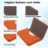 Waylipun Business Card Holder, PU Leather Business Card Case, Business