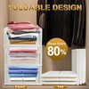 FHDUSRYO 7Pcs Large Stackable Wardrobe Storage Organizer, Foldable Storage Box